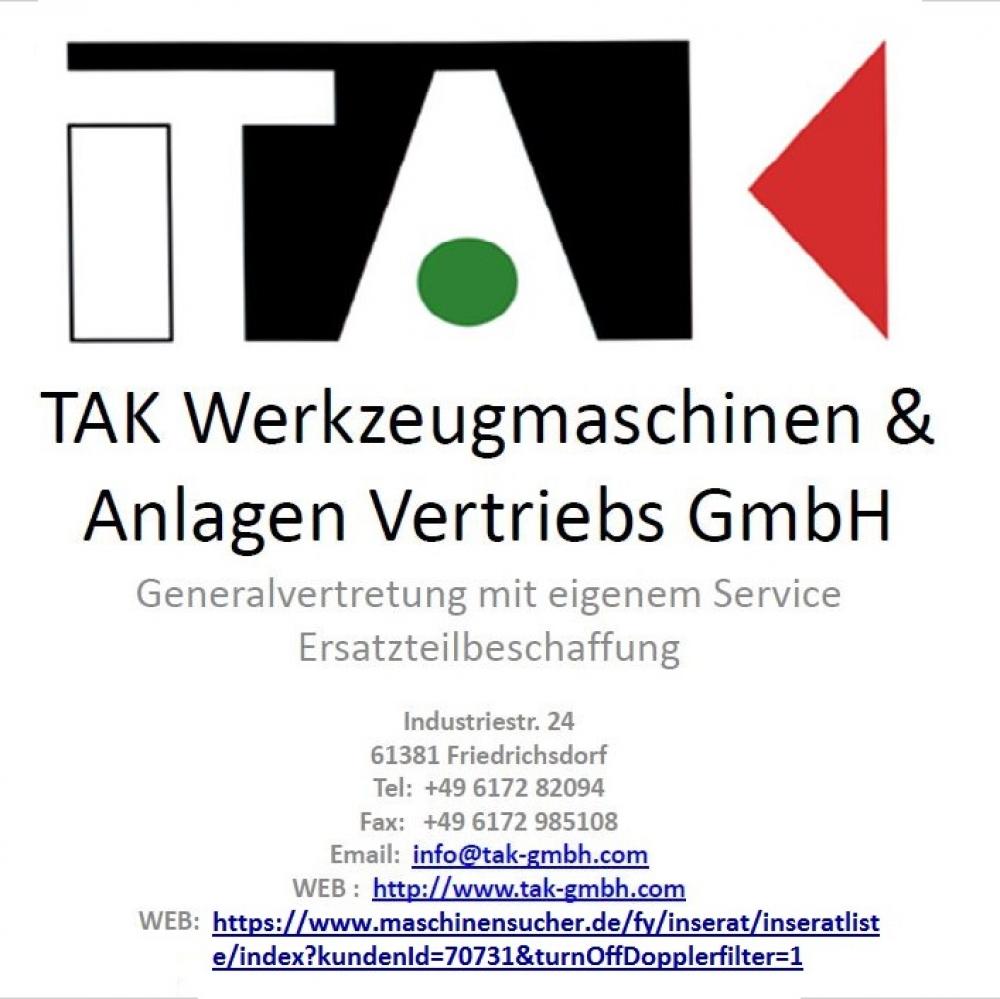 Logo: TAK Werkzeugmaschinen & Anlagen Vertriebs GmbH